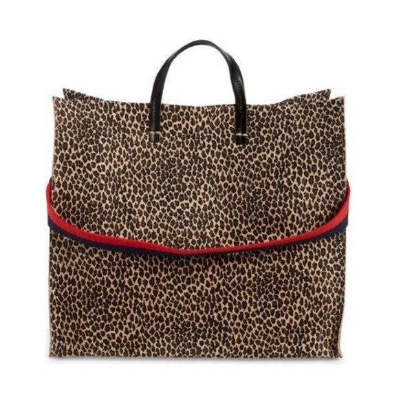 Clare V. Simple Tote Suede in Mini Cat NWT Convertible with Removable Strap - Picture 1 of 8